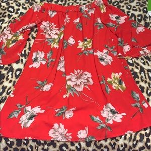Off the shoulder dress